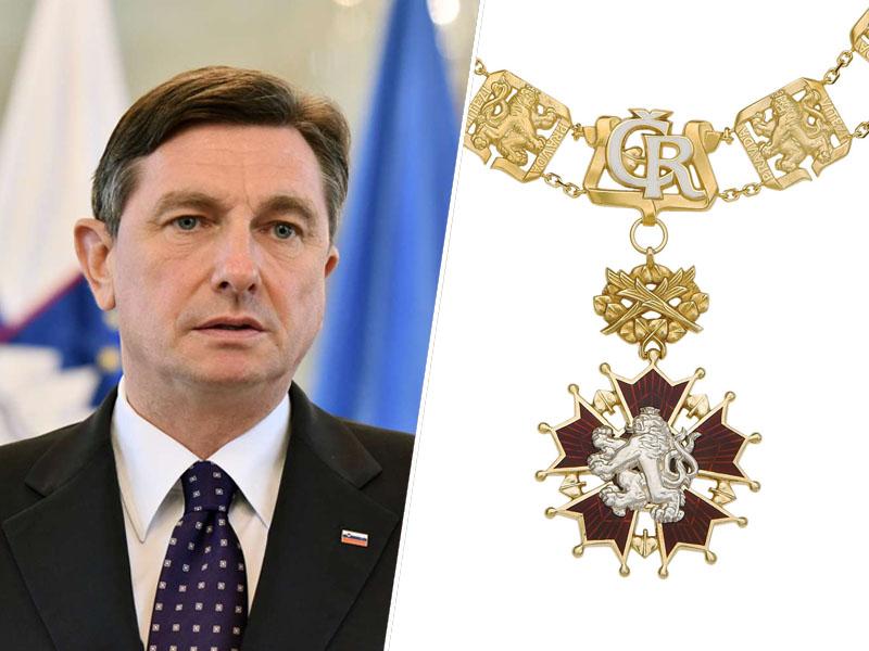 Predsednik Pahor prejel najvišje češko odlikovanje