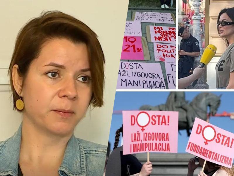 Mireli Čavajda bo Hrvaška plačala prekinitev nosečnosti v Sloveniji, demonstranti pa: »Cerkev marš iz p.m.!«