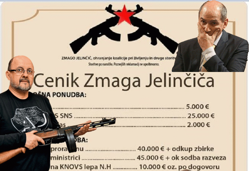 Po novem ceniku: Janševa koalicija Jelinčiču z milijoni evrov in sproščenim dostopom do orožja plačuje za podporo