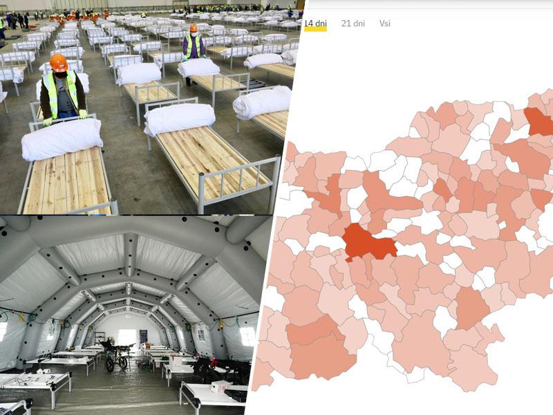 Slovenija brez »Covid bolnišnic«, okužbe podirajo rekorde, vlada pa nadaljuje s staro tehniko: strašenjem prebivalstva