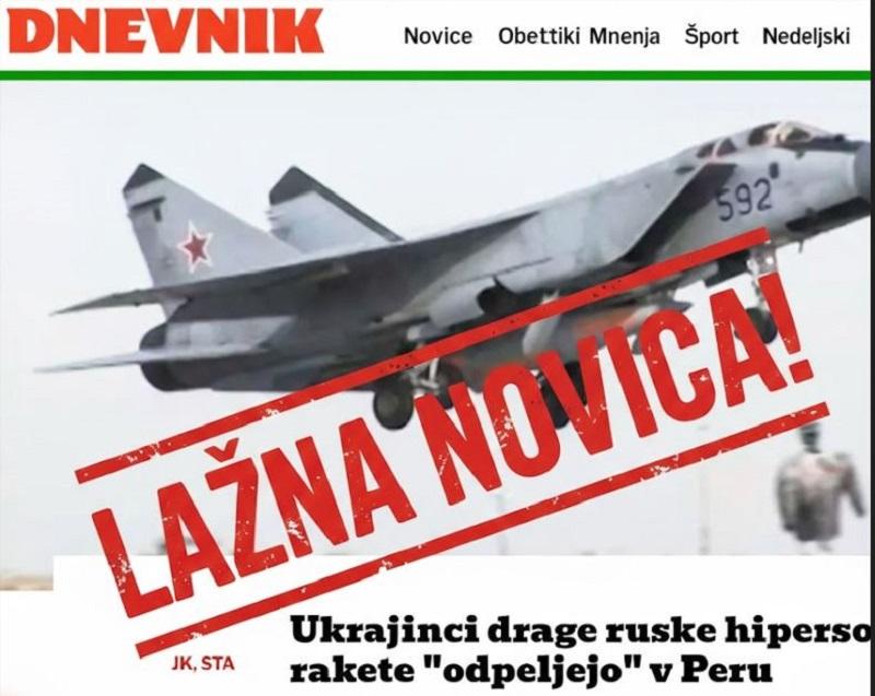 SiOL in Dnevnik prodajata bizarno laž: Kinžale Ukrajinci »pošiljajo v Limo« in »uničujejo« z nacionalistično pesmijo!