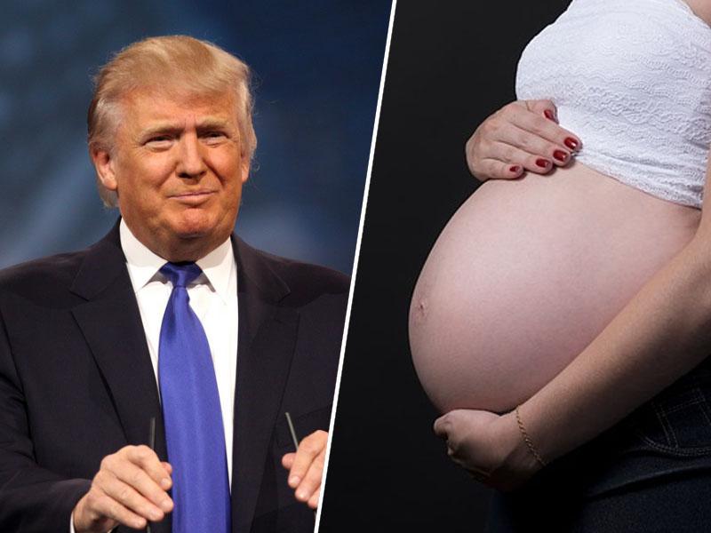 Trump: »Ženske rojevajo v devetem mesecu nosečnosti. To je narobe in bo potrebno spremeniti«