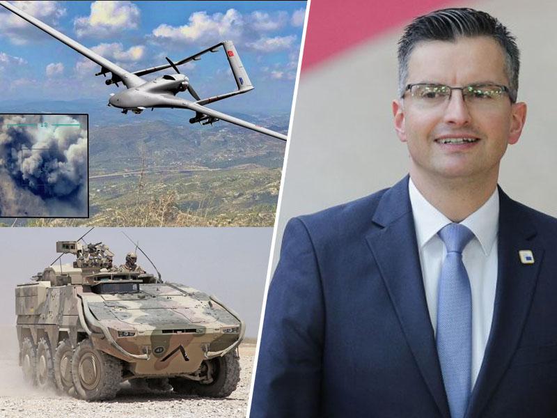 Šarec v pravo smer: več za teritorialno obrambo Slovenije, namesto oklepnikov pa droni in rakete