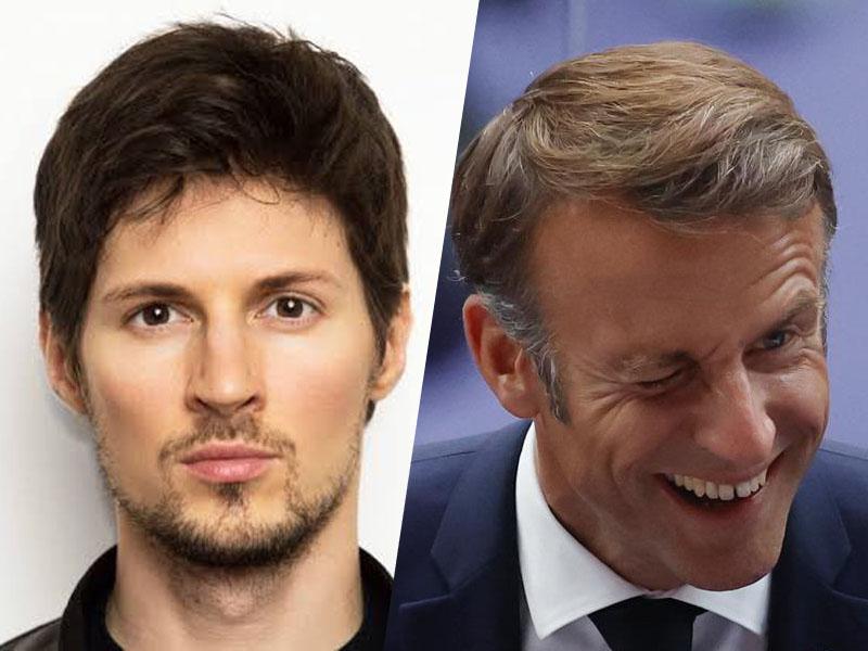 Je Macron Durova zvabil v mišnico? Durov naj bi bil pred aretacijo namenjen na »večerjo z Macronom«!