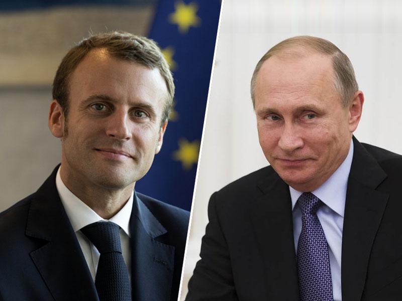 Macron in Putin pripravljena izboljšati odnose med državama
