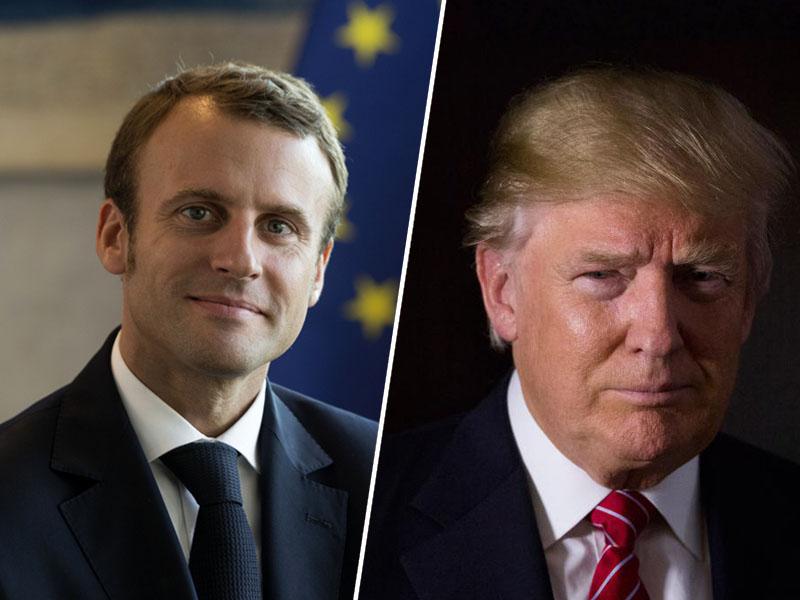 Macron in Trump predstavljala prednosti Pariza in Los Angelesa   