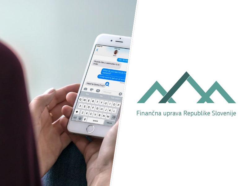 FURS: Namesto položnic SMS-sporočila
