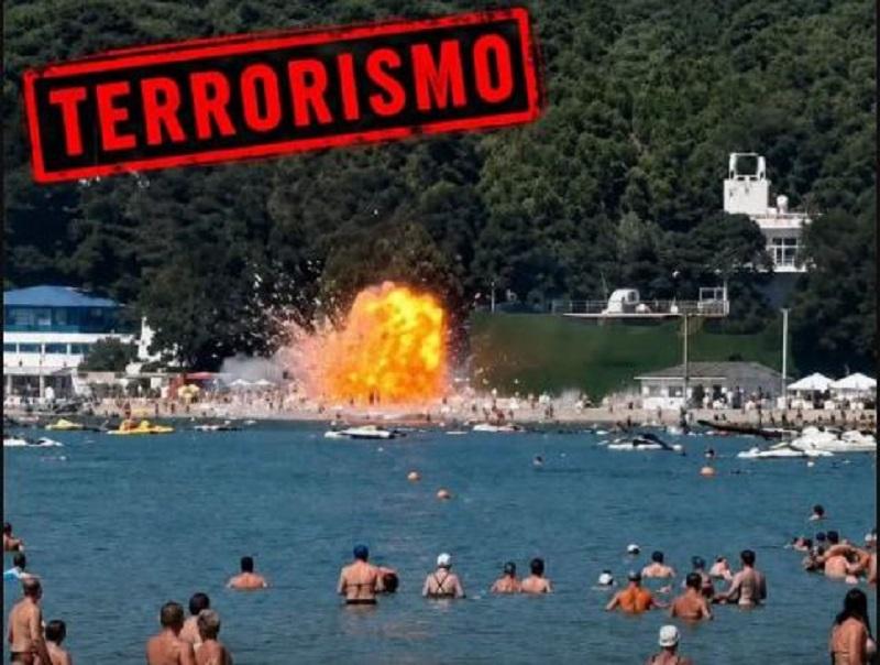 Let morilskega drona je bil nadzorovan, priče napada: Ukrajinski dron je namerno strmoglavil na kopalce na plaži!