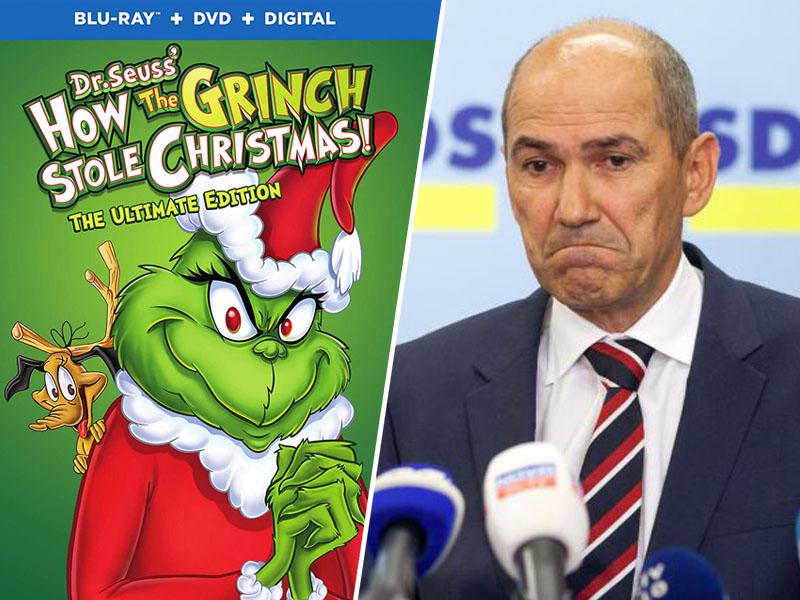 Slovenska vlada kakor zlobni »Grinch«: Zakaj poskuša Janša ljudem ukrasti praznovanje božiča in novega leta?