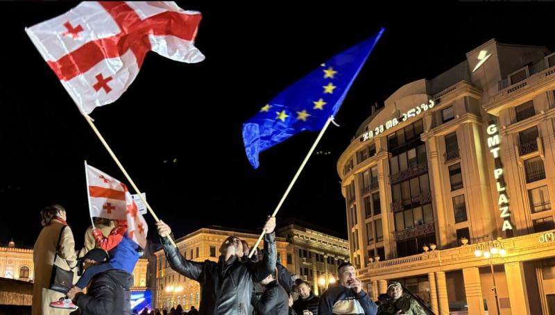 Predsednik parlamenta Gruzije opozarja: Odhajajoča predsednica in proameriška opozicija pripravljata državni udar