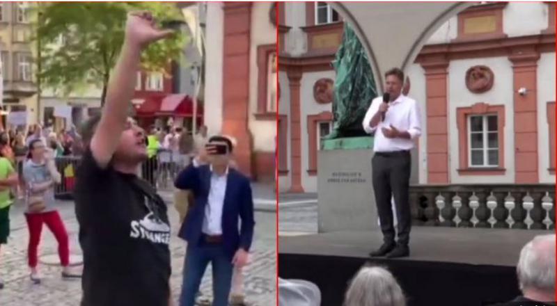 »Spokaj!« Izžvižgan nemški minister za gospodarstvo: »Poberi se iz našeg mesta!«