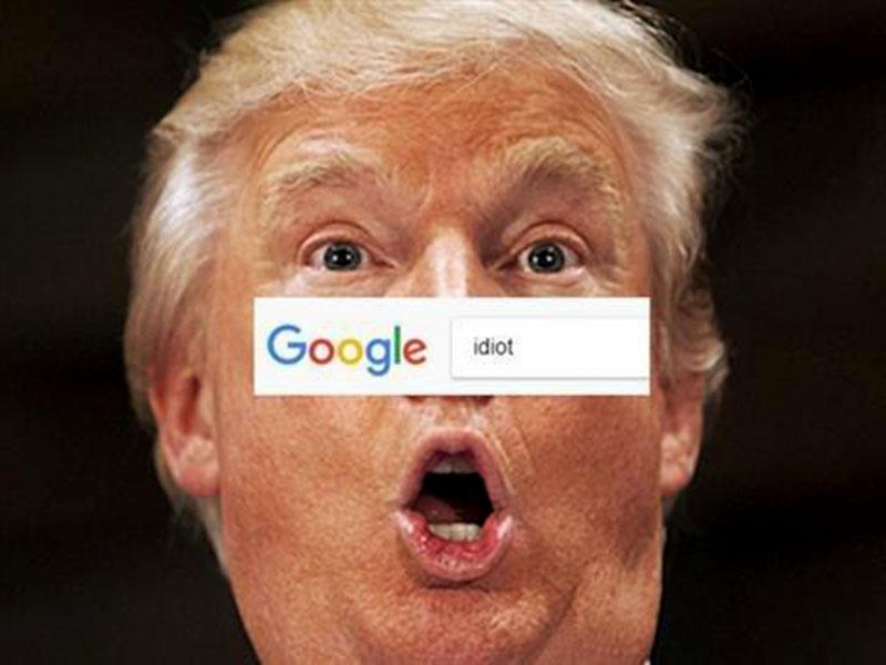 Bombardiranje Googla: zakaj se tedaj, ko v Google vtipkate besedo »idiot« - prikažejo Trumpove slike?