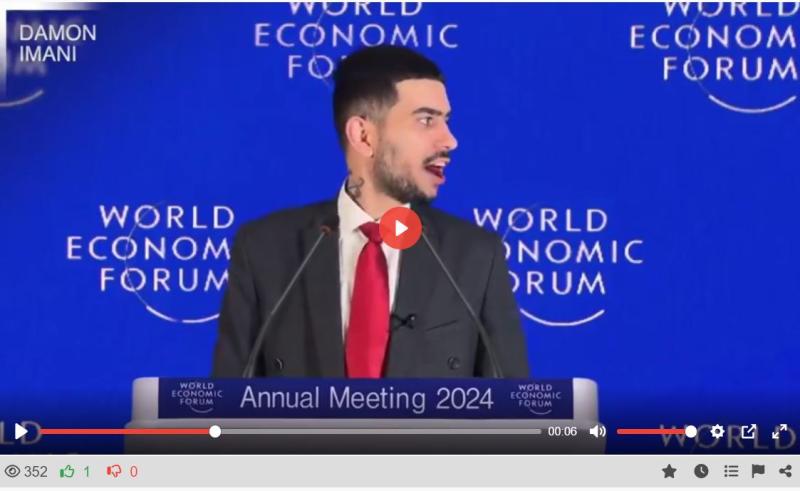 Parodija: Lažno sporočilo izza govornice v Davosu, ki je razkrilo resnico o »Svetovnem gospodarskem forumu«