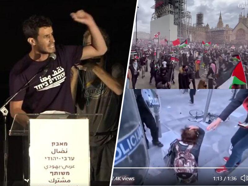 Celo Judi v Izraelu protestirajo proti nasilju nad Palestinci, v Sloveniji protestnike policija in Janša napadata kot teroriste