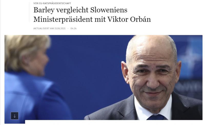 »Janša je začetniški Orbán!« Podpredsednici EP zagrozili Janši, da naj ne »prestopa rdečih črt«, ker bo sledil »odziv«