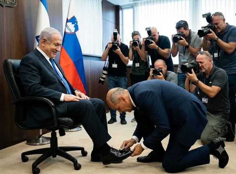 Laži vazala: Janševa »zamrznitev« priznanja Palestine je mednarodnopravna fikcija in diplomatski avtogol