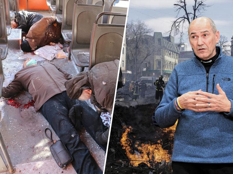 Predvolilno mrhovinarstvo z Janšo na kraju zločina: fototermin z Zelenskim za nabiranje političnih točk s trupel Ukrajincev