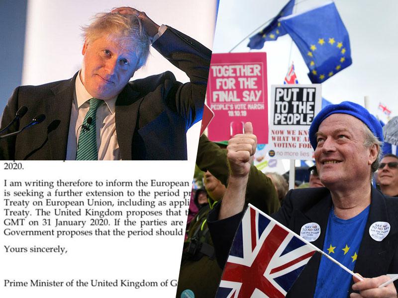 Johnson v Bruselj poslal nepodpisano pismo. Sledijo podaljšek, nezaupnica, volitve in - nov referendum?