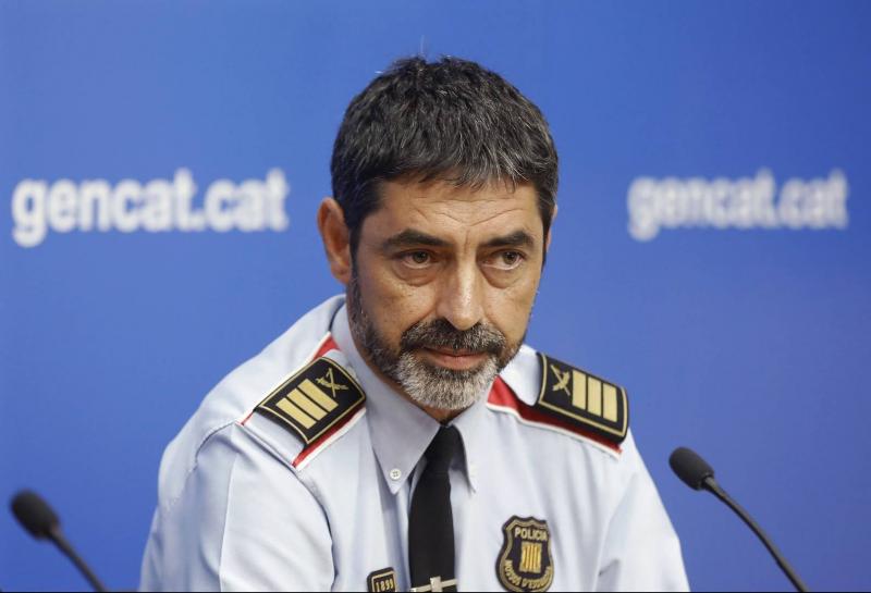 Šef katalonske policije zaradi upora na sodišču v Madridu