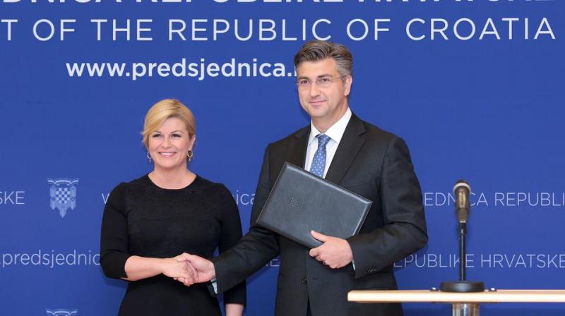 Poslabšani odnosi med hrvaško predsednico in premierjem