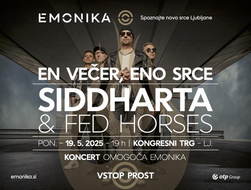 Začetek gradnje Emonike z velikim koncertom: Siddharta in Fed Horses na Kongresnem trgu