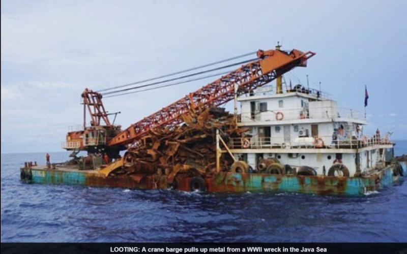 Pirati oropali razbitine ladij iz druge svetovne vojne