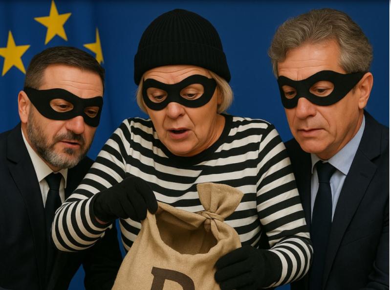 Voditelji EU so se namesto za rop Rusije odločili za rop lastnih državljanov, da bi »poslali signal Putinu!«