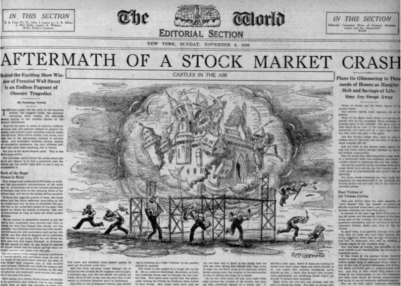 Panika na Wall Streetu 1929: Newyorški »Črni torek«, ki je povzročil »Veliko depresijo«