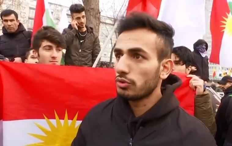 Kurdi v Nemčiji protestirajo proti turški ofenzivi v Siriji