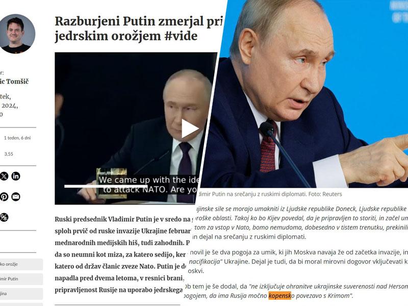 Kako zavajajo slovenski državni mediji: SiOL in MMC RTV SLO najraje lažeta o Ukrajini, Vladimirju Putinu in Rusiji