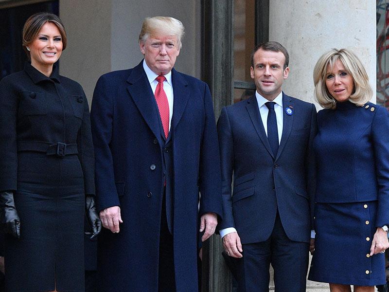 Macron in Trump za skupen odgovor na morebiten kemični napad v Siriji