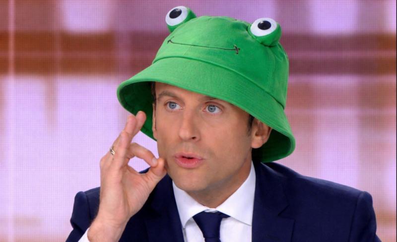 Macron primerja NATO z nagačeno žabo brez možganov