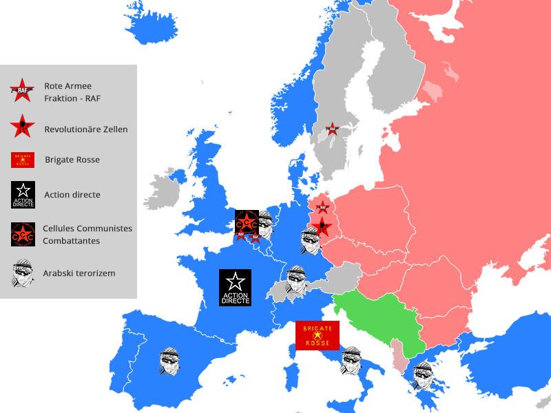 Raziskujemo in pojasnjujemo: Zgodovina terorizma v Evropi med hladno vojno