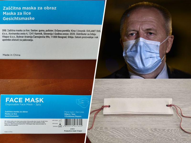 Razkrivamo: V Sloveniji prodajajo maske iz »serviet« in gumic, v Srbiji pa prave maske kamniškega Svilanita