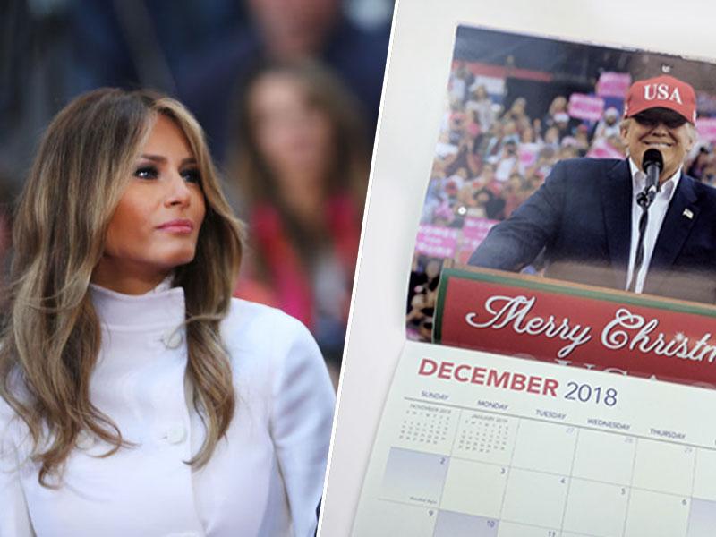 Melania Trump reklamira republikanske koledarje s slikami svojega soproga