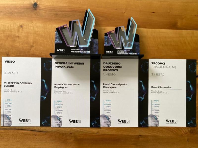Podeljene nagrade Websi: Mercator ostaja najboljši