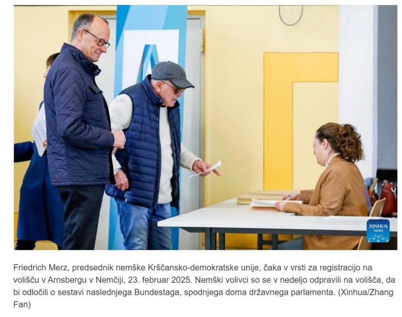 Konservativna CDU/CSU zmagala na nemških zveznih volitvah, ZDA brezbrižne do usode Evrope