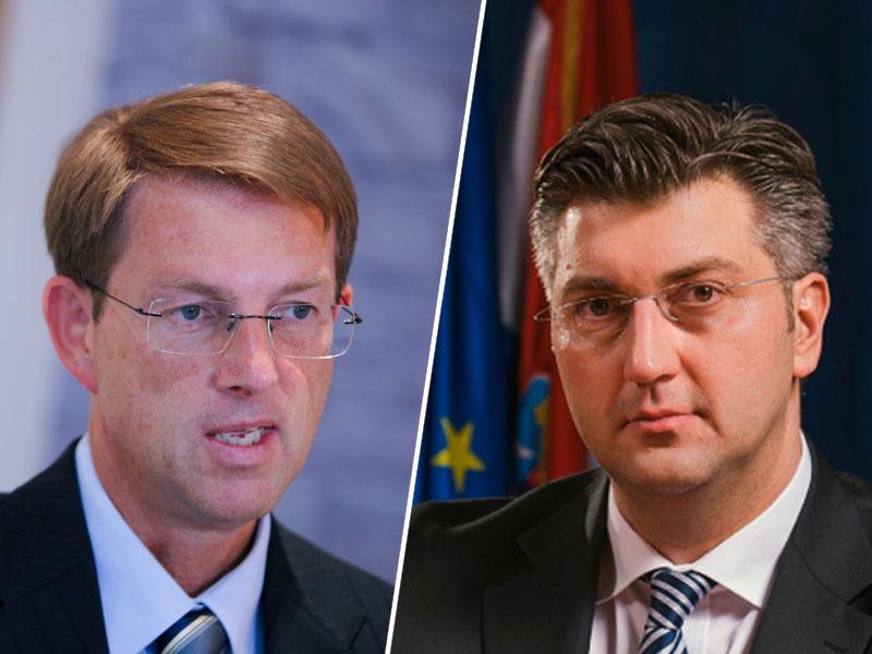 Cerar in Plenković na prvem soočenju stališč po arbitražni odločbi