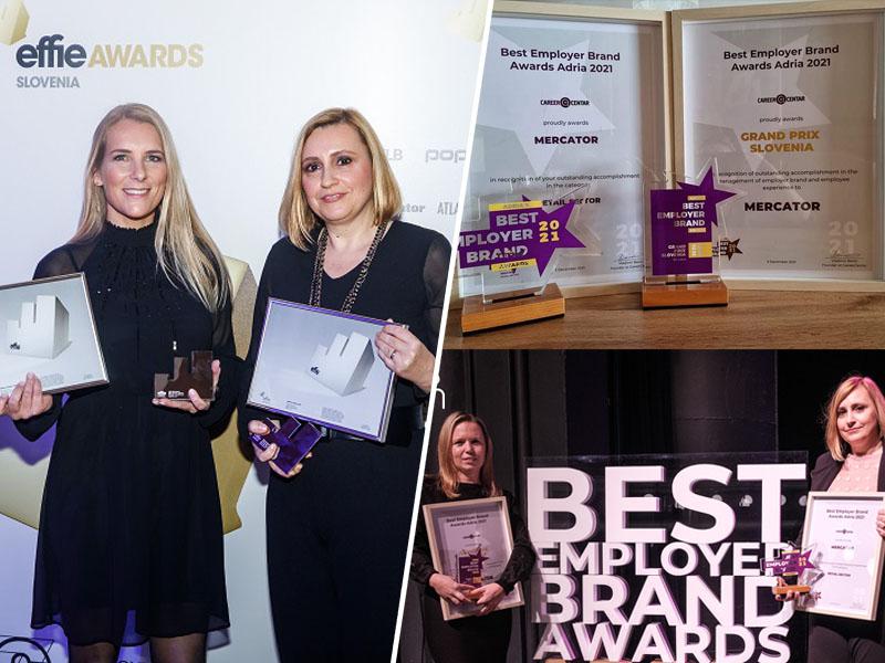 Mercatorju še nagradi Effie in Best Employer Brand Awards Adria 2021