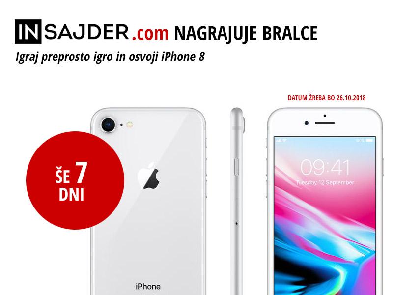 ODŠTEVAMO: Za sodelovanje v nagradni igri Insajder.com imate samo še 7 dni