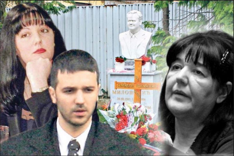 Bizarno: zakaj je Miloševićeva žena pokopana na dvorišču njune hiše, brez navzočnosti enega samega člana družine