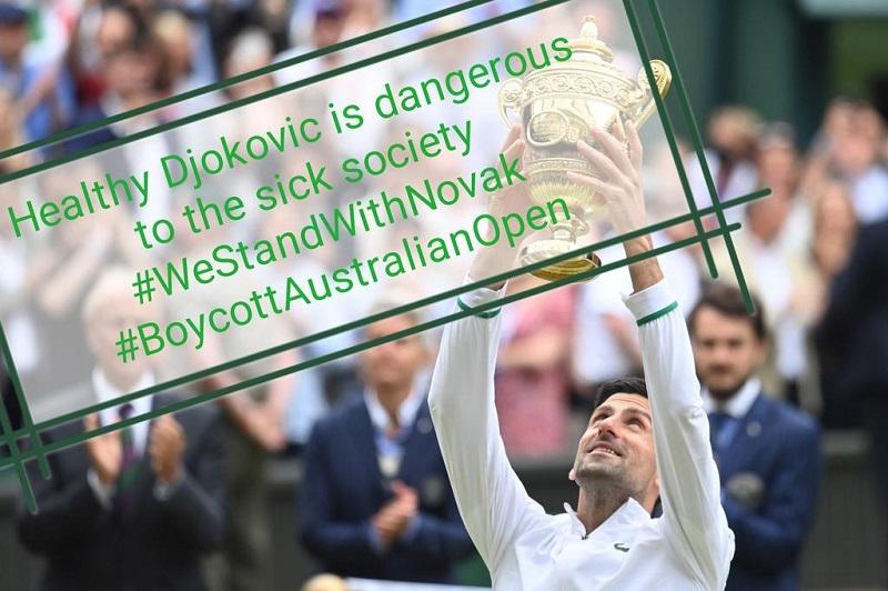 Norost in somrak Zahoda: Novak Đoković je »nevaren za avstralsko družbo«, ker je postal »ikona svobodne izbire!«