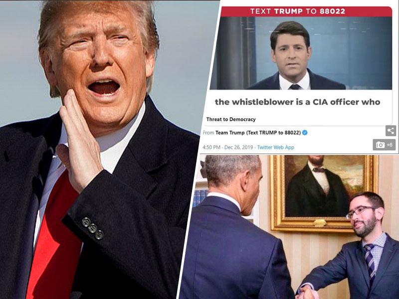 Trump delil povezavo do članka, kjer so razkrili identiteto »žvižgača«, operativca agencije CIA