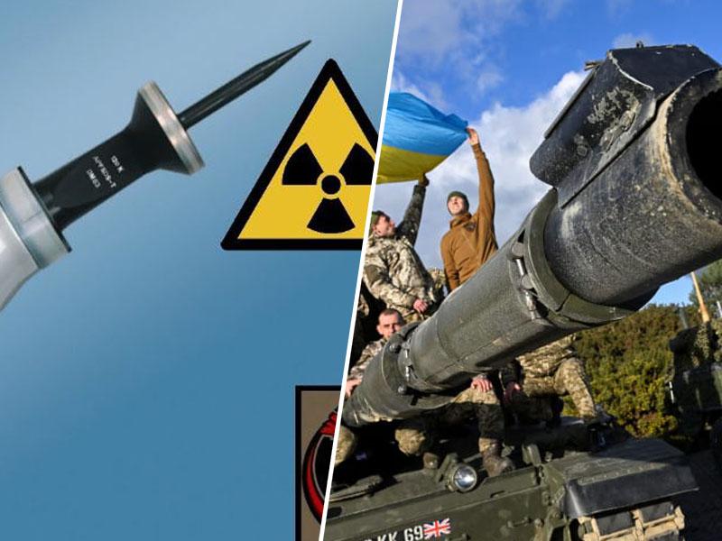 Britanija v Ukrajino pošilja rakotvorni uran, Rusija opozarja, da je Zahod prvi uporabil orožje z jedrsko komponento