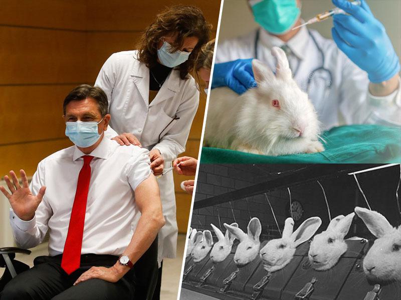 Nepreizkušeno ali pa krvne strdke? Tudi politiki »državnega vrha« bodo z mešanjem cepiv postali »poskusni zajčki«