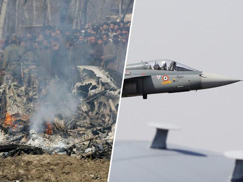 Dramatičen posnetek: indijsko vojaško letalo v plamenih pada, potem ko ga je sestrelila pakistanska vojska