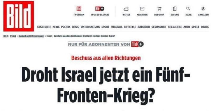 Strokovnjaki: Izrael se sooča z vojno na petih frontah