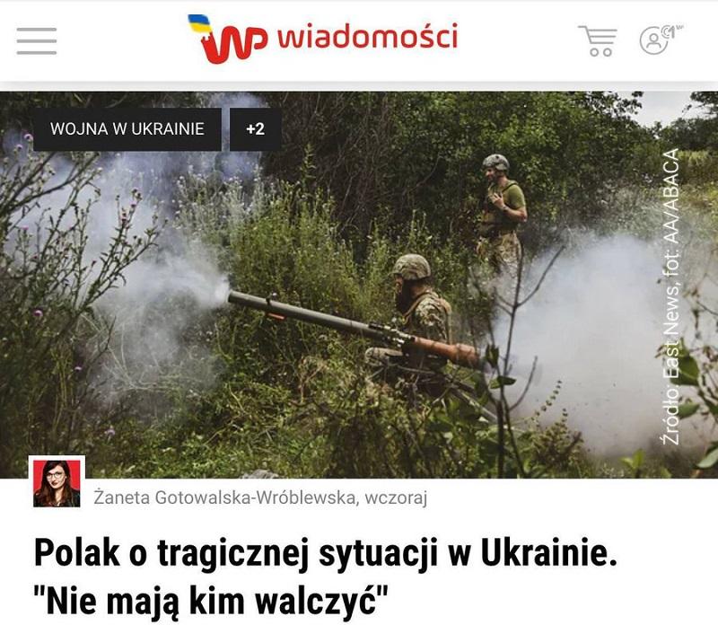 Poljski prostovoljec o tragičnih razmerah v Ukrajini in ukrajinski vojski: »Nimajo se s čem boriti!«