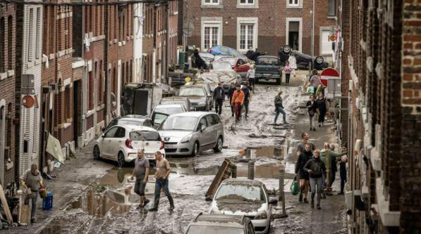 Apokaliptične scene iz poplavljenih območij Evrope, katastrofa posledica klimatskih sprememb