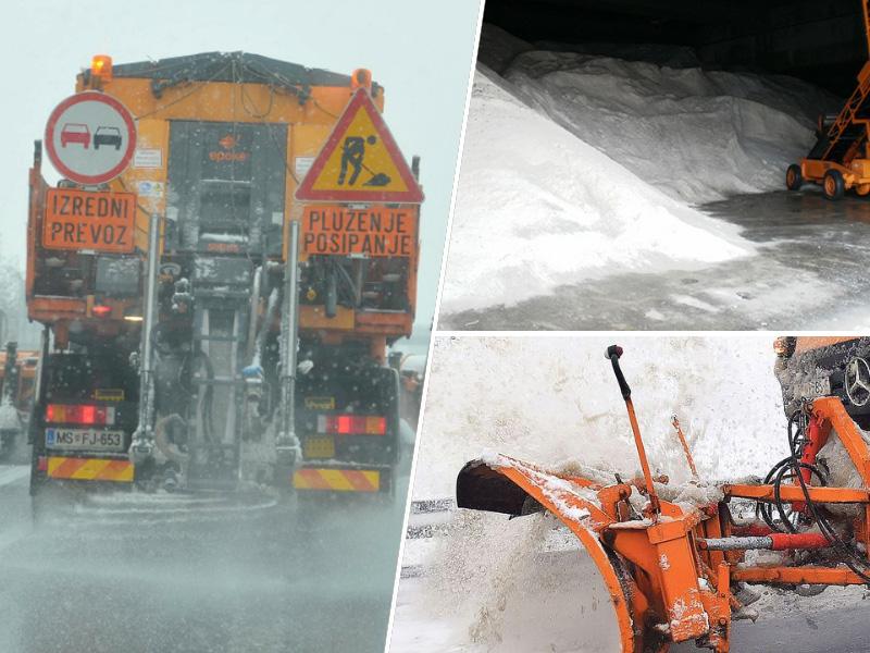 Koliko soli in peska med zimo konča na cestah, ulicah in pločnikih?